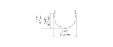 Abdeckung G-22R  transluzent